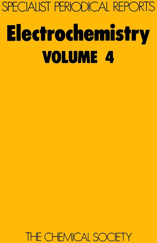 Electrochemistry, Vol 4: Volume 4 (Specialist Periodical Reports - Electrochemistry)