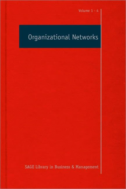 Organizational Networks (SAGE Library in Business and Management)
