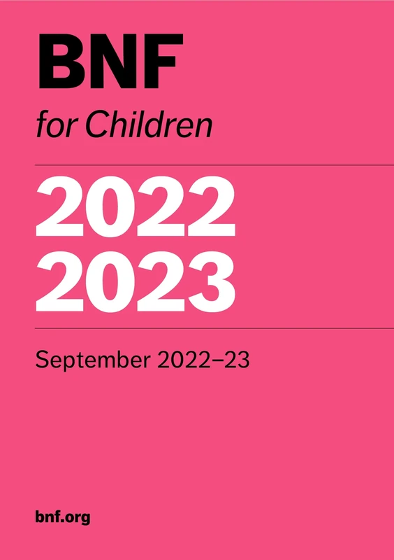 BNF for Children (BNFC) 2022-2023: September 2022-22