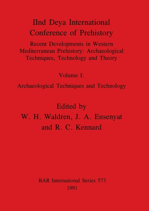 Recent Developments in Western Mediterranean Prehistory: Archaeological Techniques Technology and Theory: Recent Developments in Western Mediterranean ... Archaeological Reports International Series)