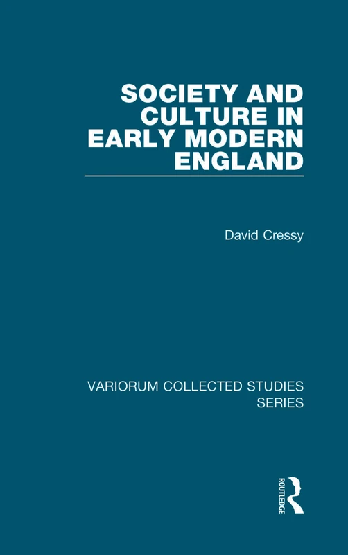 Routledge Society and Culture in Early Modern England Book