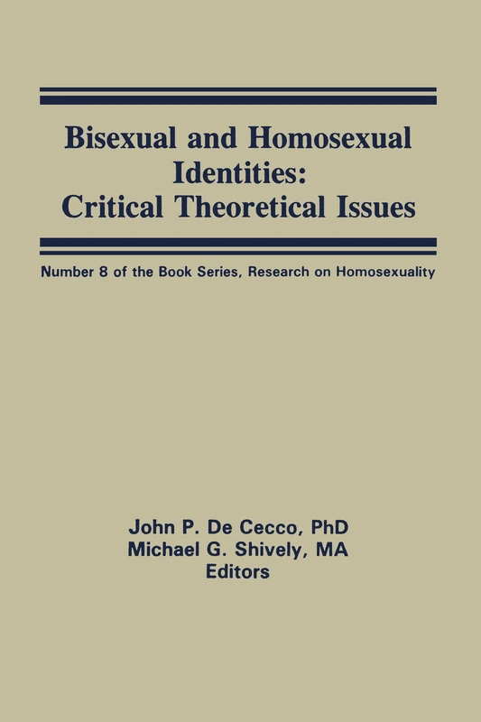 Origins of Sexuality and Homosexuality: Critical Theoretical Issues: 8 (Research on Homosexuality)