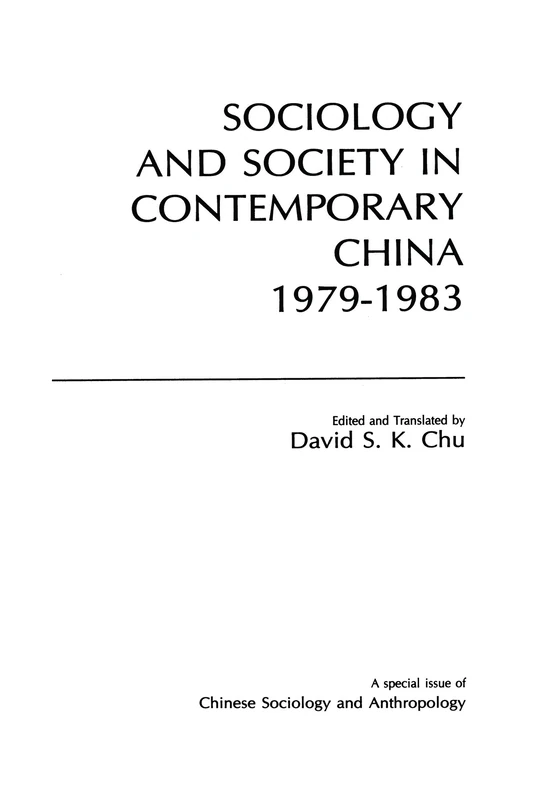 Routledge Sociology and Society in Contemporary China 1979-83 - Image 1