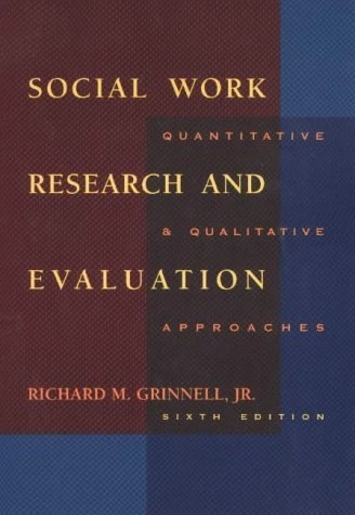 SOCIAL WORK RESEARCH AND EVALUATION