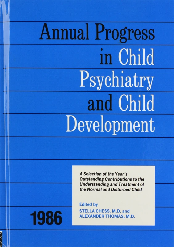 Routledge 1986 Annual Progress In Child Psychiatry Book
