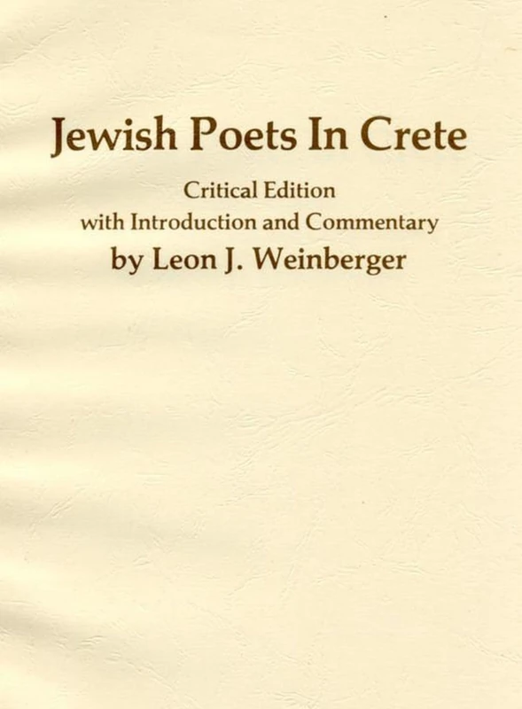 Jewish Poets in Crete (Judaic Studies Series) - Image 1