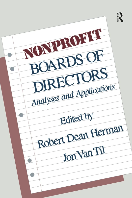 Nonprofit Boards of Directors: Analyses and Applications