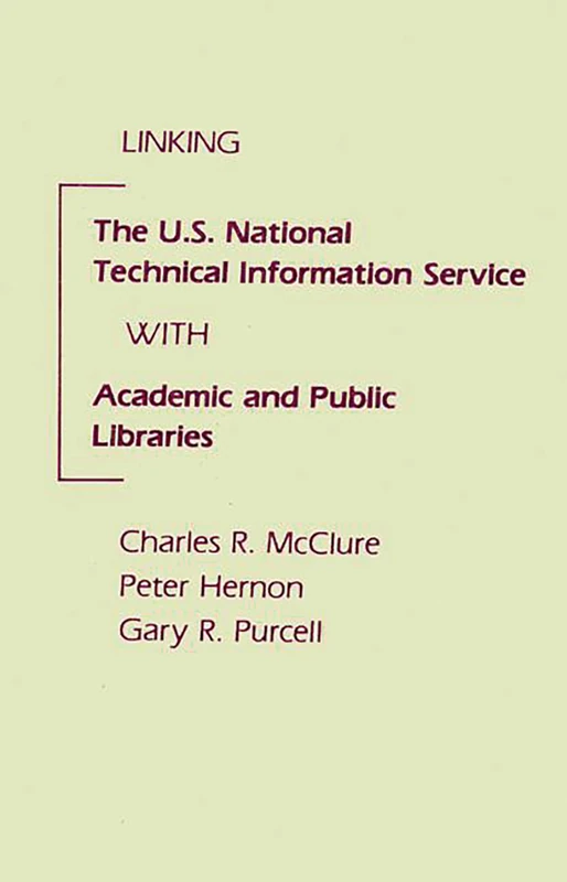 Linking the U.S. National Technical Information Service with Academic and Public Libraries - Image 1