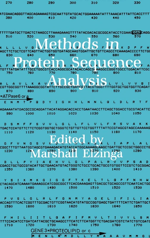 Methods in Protein Sequence Analysis: 3 (Experimental Biology and Medicine, 3)