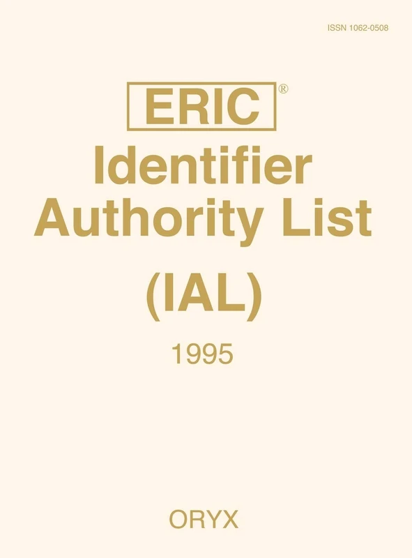 Eric Identifier Authority List (IAL) 1995