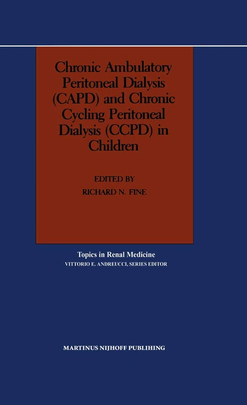 Springer CAPD and CCPD in Children - Renal Medicine Book