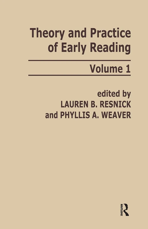 Theory and Practice of Early Reading: Volume 1: 001