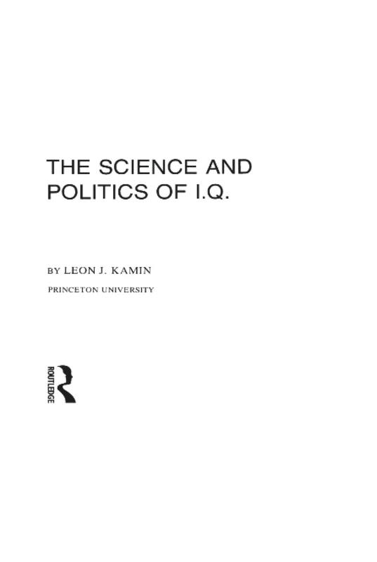 Routledge - The Science and Politics of I.q. Book - Image 1