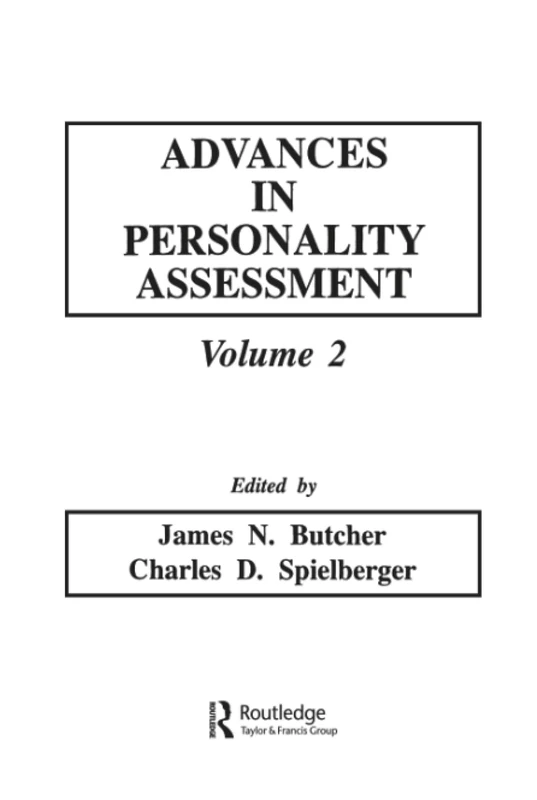 Routledge Advances in Personality Assessment: Volume 2 Book