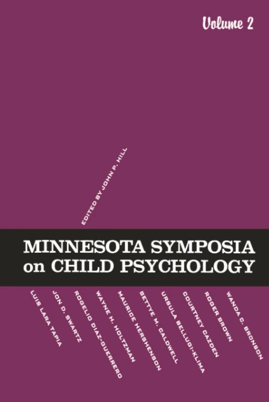 Psychology Press - Minnesota Symposia on Child Psychology Vol 2