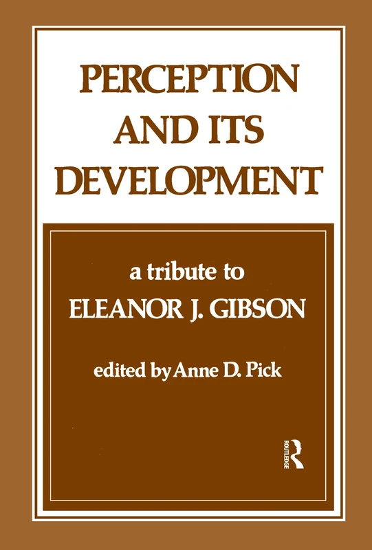 Psychology Press - Perception and Its Development Book - Image 1