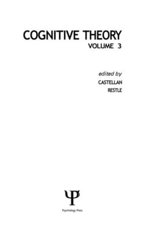 Cognitive Theory: Volume 3: 003
