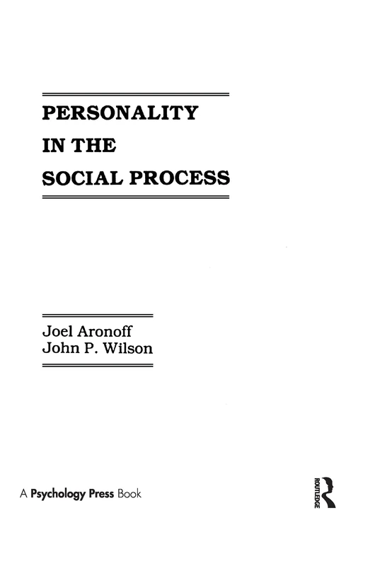 Personality in the Social Process