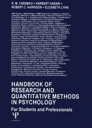 Handbook of Research and Quantitative Methods in Psychology: For Students and Professionals