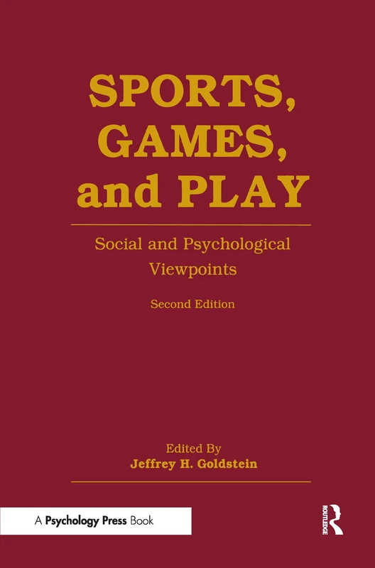 Psychology Press - Sports, Games, and Play Anthology