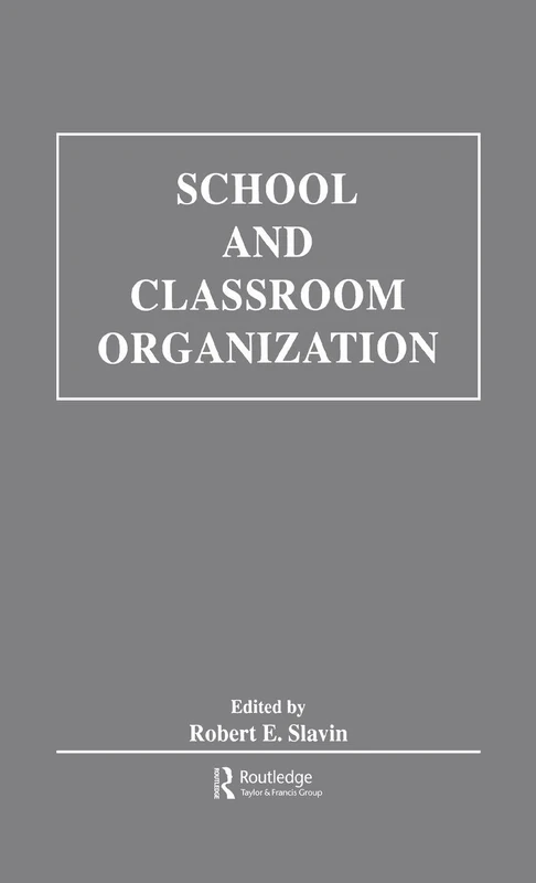School and Classroom Organization