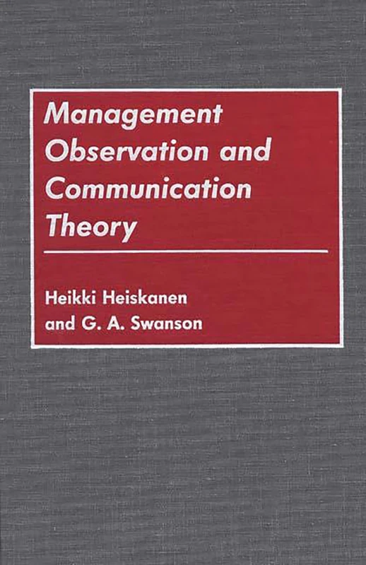 Management Observation and Communication Theory (Collection)