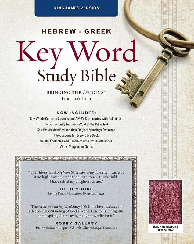 KJV Hebrew-Greek Key Word Study Bible: Key Insights Into God's Word (Key Word Study Bibles)
