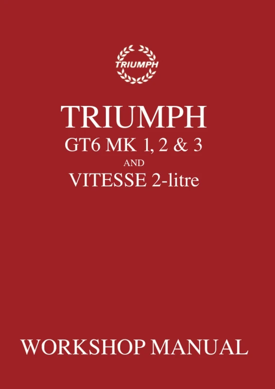 Triumph GT6 Mk1, 2 & 3 and Vitesse 2-Litre Workshop Manual: 512947 (Triumph Workshop Manual: Gt6 Mk 1, 2, 3 & Vitesse 2 Litre) - Image 1