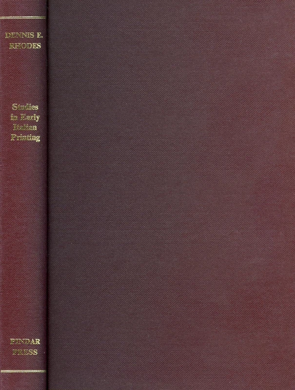 Studies in Early Italian Printing: Selected Studies: 1 (Studies in the History of Printing) - Image 1