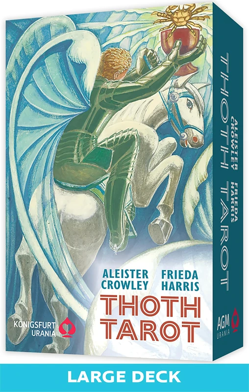 Crowley Thoth Tarot Deck Standard: 78-Card Thoth Tarot Deck (Large Edition) by Aleister Crowley, with Egyptian Symbolism, Qabalistic & Astrological ... Painted by Lady Frieda Harris, Plus Booklet