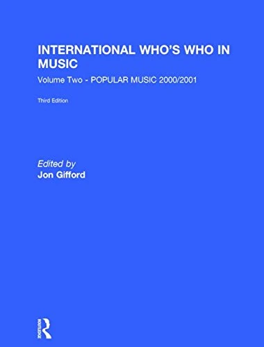 International Who's Who in Music: Popular Music: 2