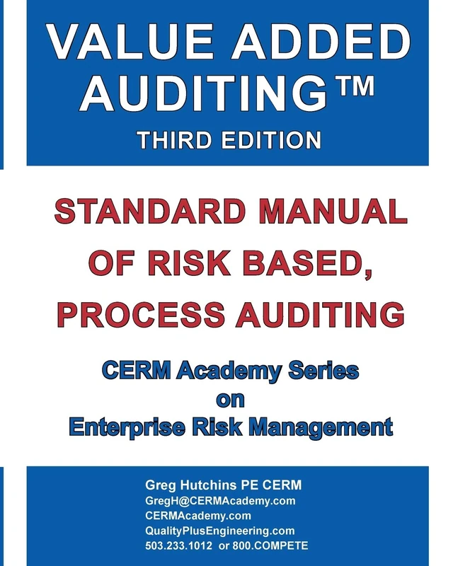 Value Added Auditing Third Edition: Standard Manual of Risk Based, Process Auditing