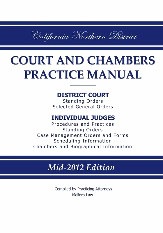 California Northern District Court and Chambers Practice Manual - Image 1