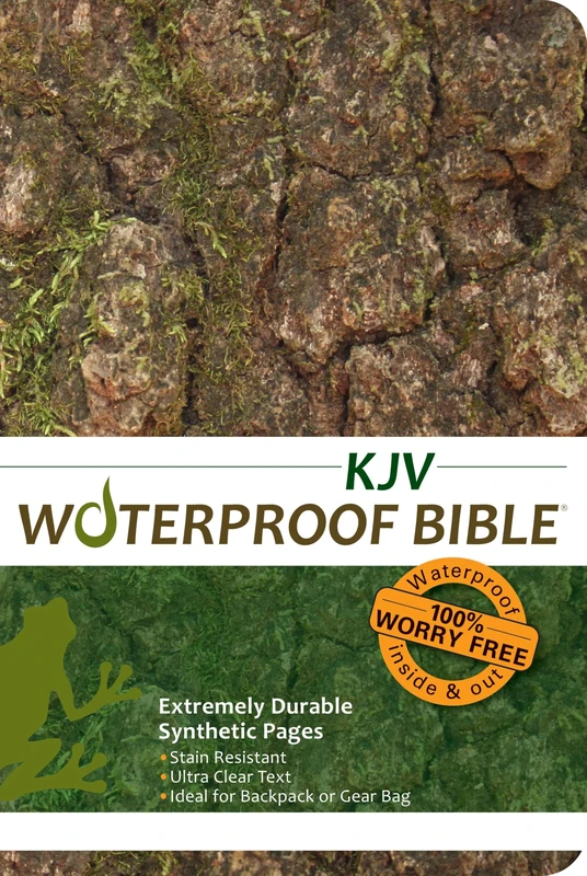 KJV Waterproof Bible Tree Bark Camo - Image 1