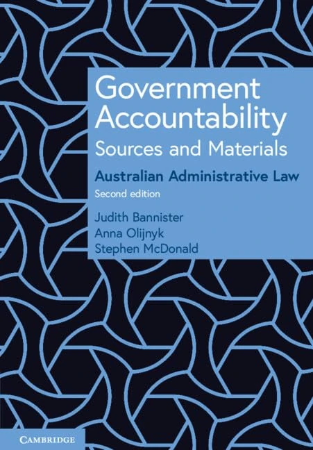 Government Accountability Sources and Materials: Australian Administrative Law - Image 1