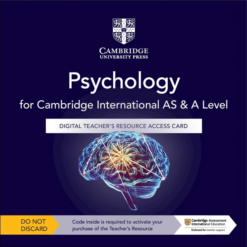 Cambridge International AS & A Level Psychology Digital Teacher's Resource Access Card