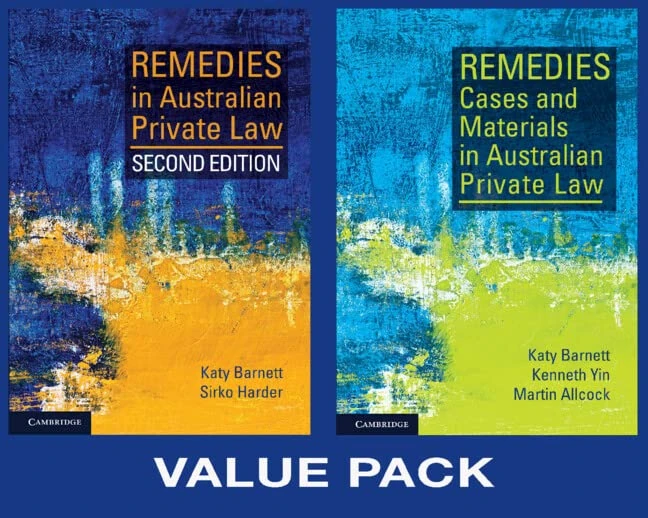 Remedies in Australian Private Law Value Pack: 2ed Textbook and 1ed Cases and Materials Textbook (Cambridge Studies in the Dialogues of Plato)