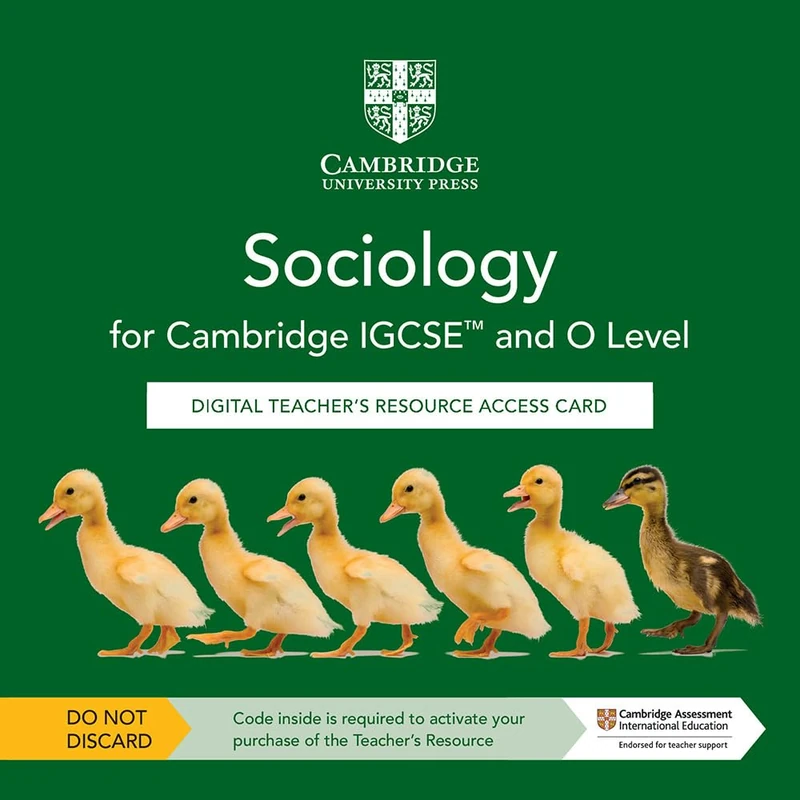 Cambridge IGCSE™ and O Level Sociology Digital Teacher's Resource Access Card (Cambridge International Igcse)