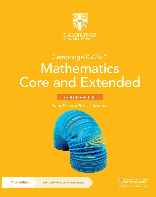 Cambridge IGCSE™ Mathematics Core and Extended Coursebook with Cambridge Online Mathematics (2 Years' Access) (Cambridge International IGCSE)