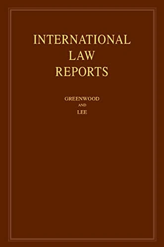 Cambridge University Press International Law Reports Volume 201