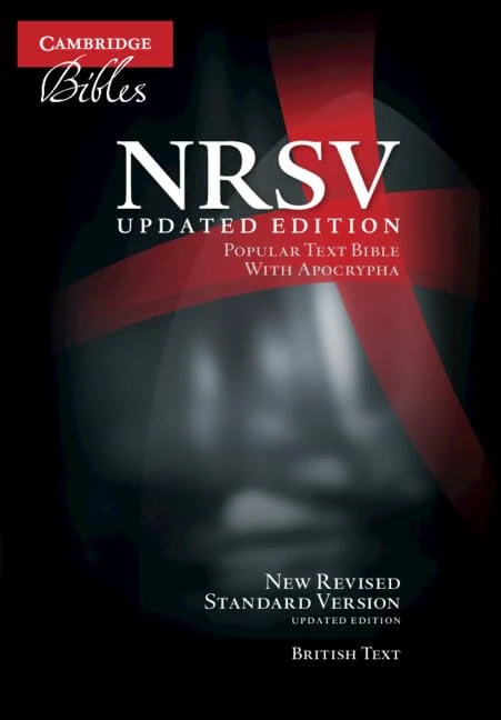 NRSVue Popular Text Bible with Apocrypha, Black Calf Split Leather, NR534:TA: Updated Edition, British Text