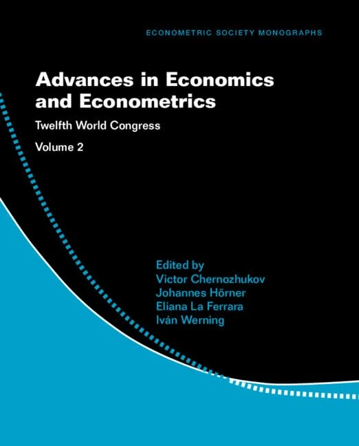 Cambridge University Press - Advances in Economics and Econometrics