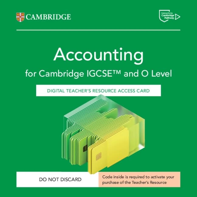 Cambridge IGCSE™ and O Level Accounting Digital Teacher's Resource Access Card (Cambridge International IGCSE)