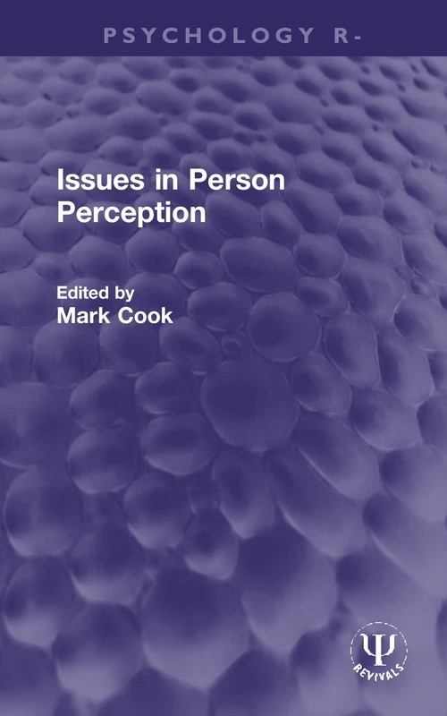 Issues in Person Perception (Psychology Revivals)