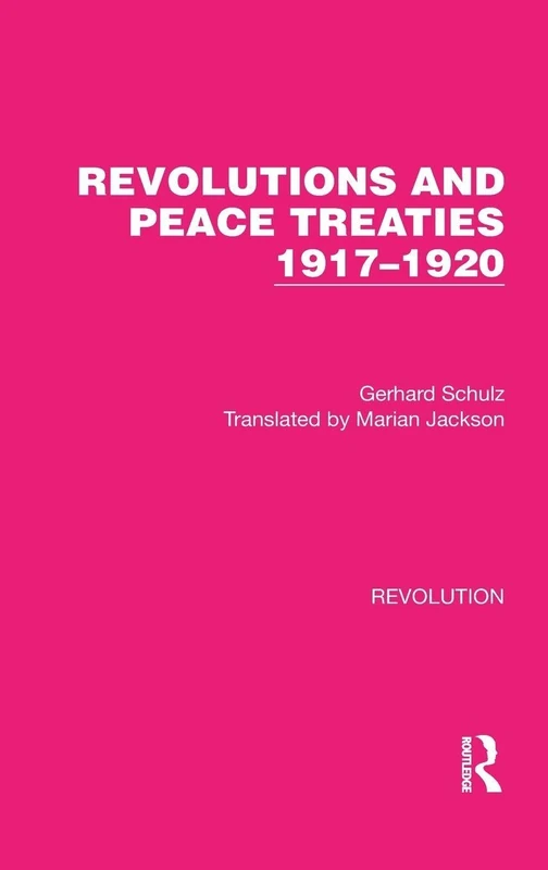 Routledge Revolutions and Peace Treaties 1917-1920 Book - Image 1