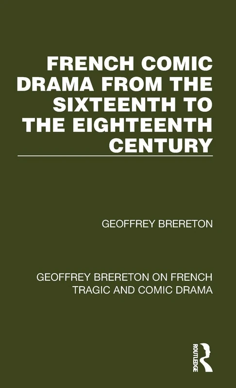 Routledge French Comic Drama 16th-18th Century - Book 2