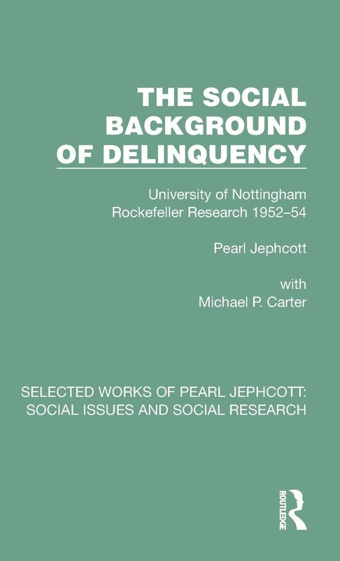 Routledge - The Social Background of Delinquency Book - Image 1