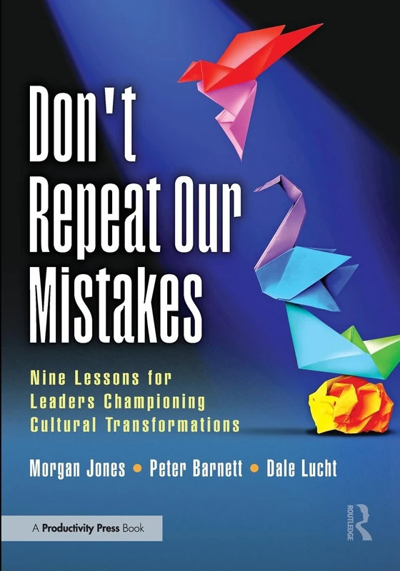Don't Repeat Our Mistakes: Nine Lessons for Leaders Championing Cultural Transformations