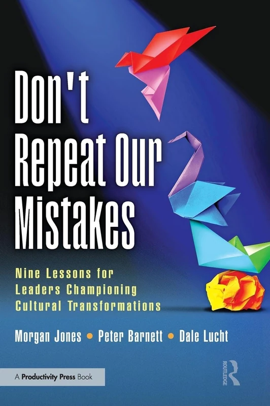 Don't Repeat Our Mistakes: Nine Lessons for Leaders Championing Cultural Transformations