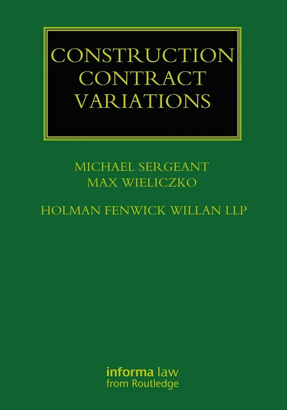 Construction Contract Variations (Construction Practice Series)